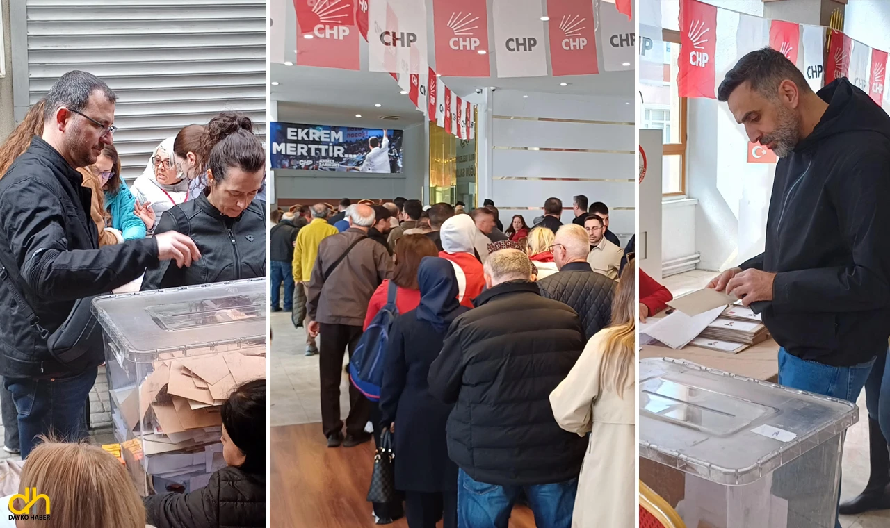 Çorlu’da CHP’li Üyeler ve Vatandaşlar 32 Sandıkta Oy Kullanıyor