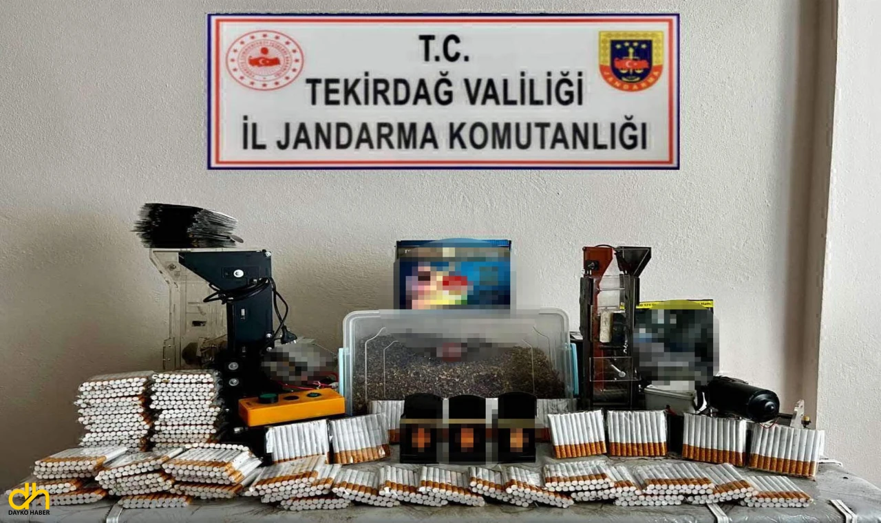 Tekirdağ’da 21 Bin Makaron Ele Geçirildi
