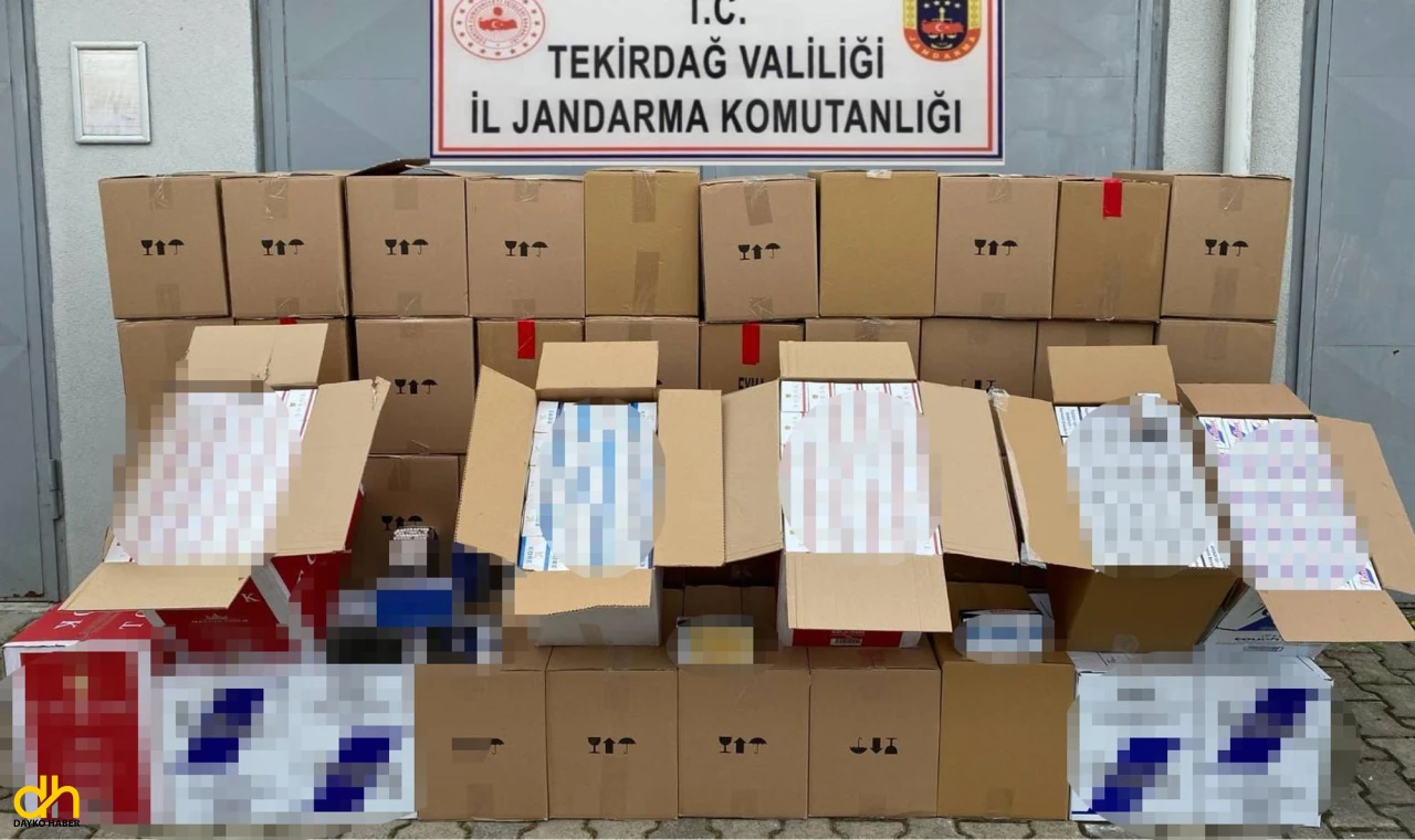 Kapaklı’da 551 Bin Makaron Ele Geçirildi