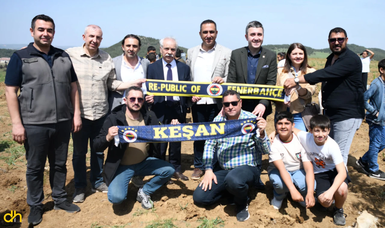 Keşan Fenerbahçeliler Derneği Hatıra Ormanı İçin Fidan Dikti