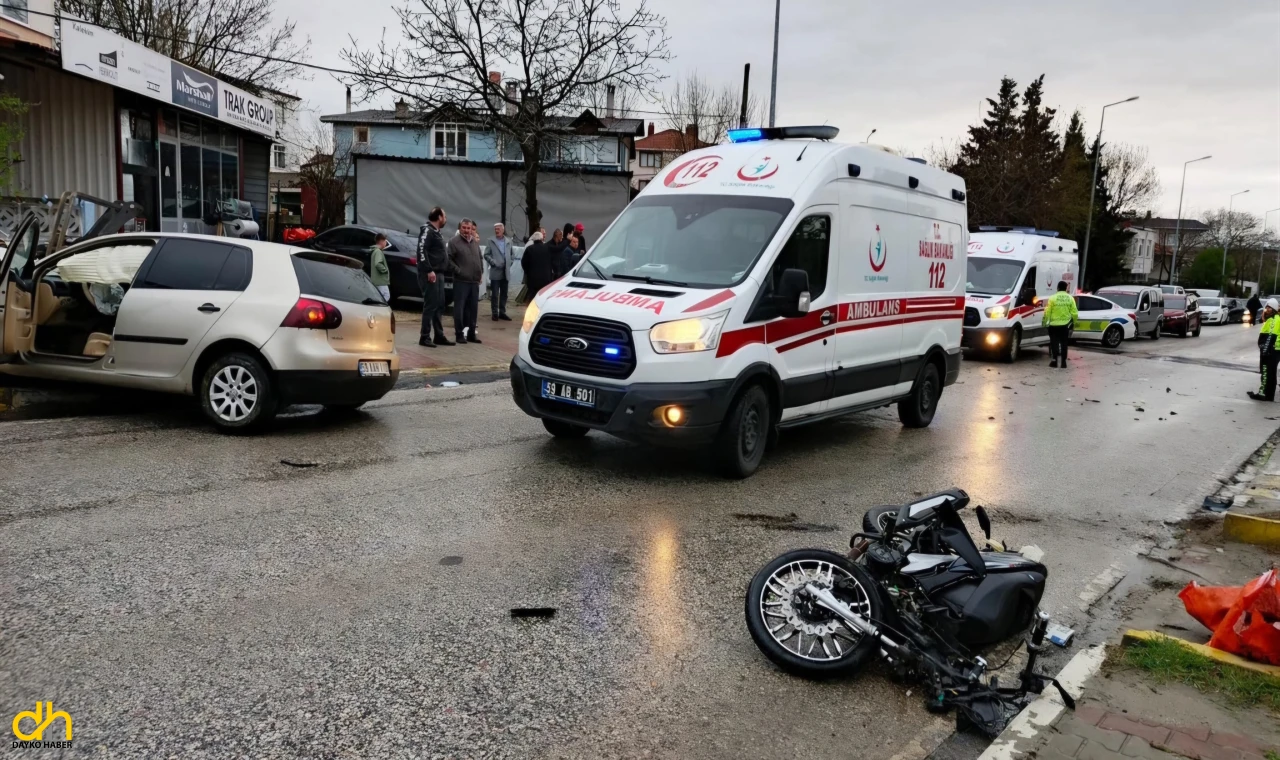 Saray’da Meydana Gelen Kazada 2 Kişi Yaralandı