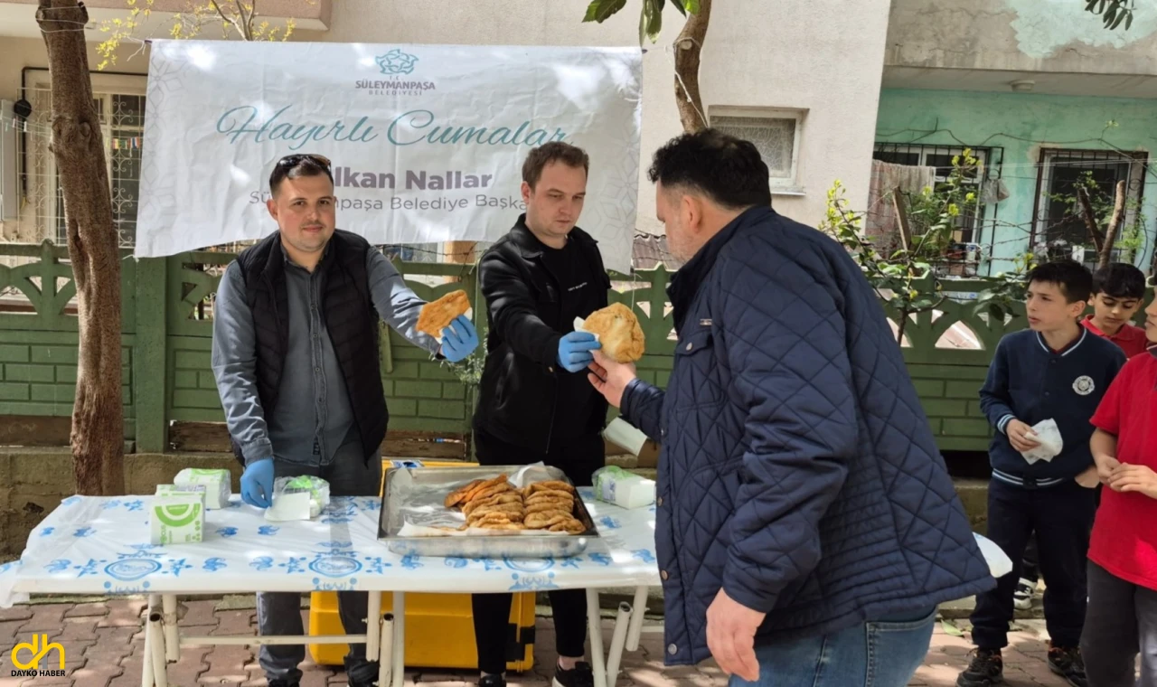 Süleymanpaşa Belediyesi Çiftlikönü’nde Lokma İkram Etti