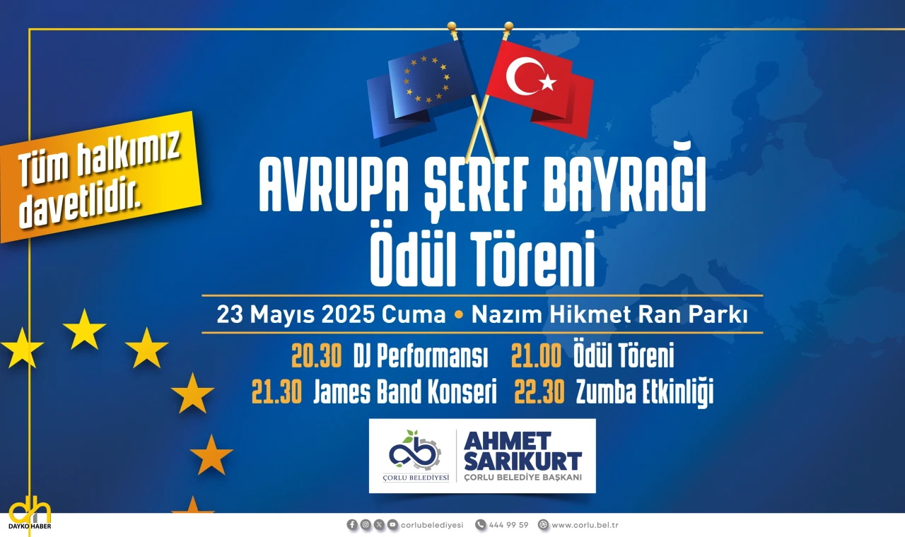 Avrupa Şeref Bayrağı ödül töreni 23 Mayıs’ta