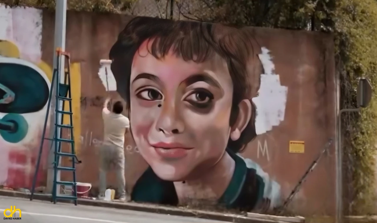 Azerbaycanlı ressam,  Minguzzi’nin portre ve kaykayını resmetti
