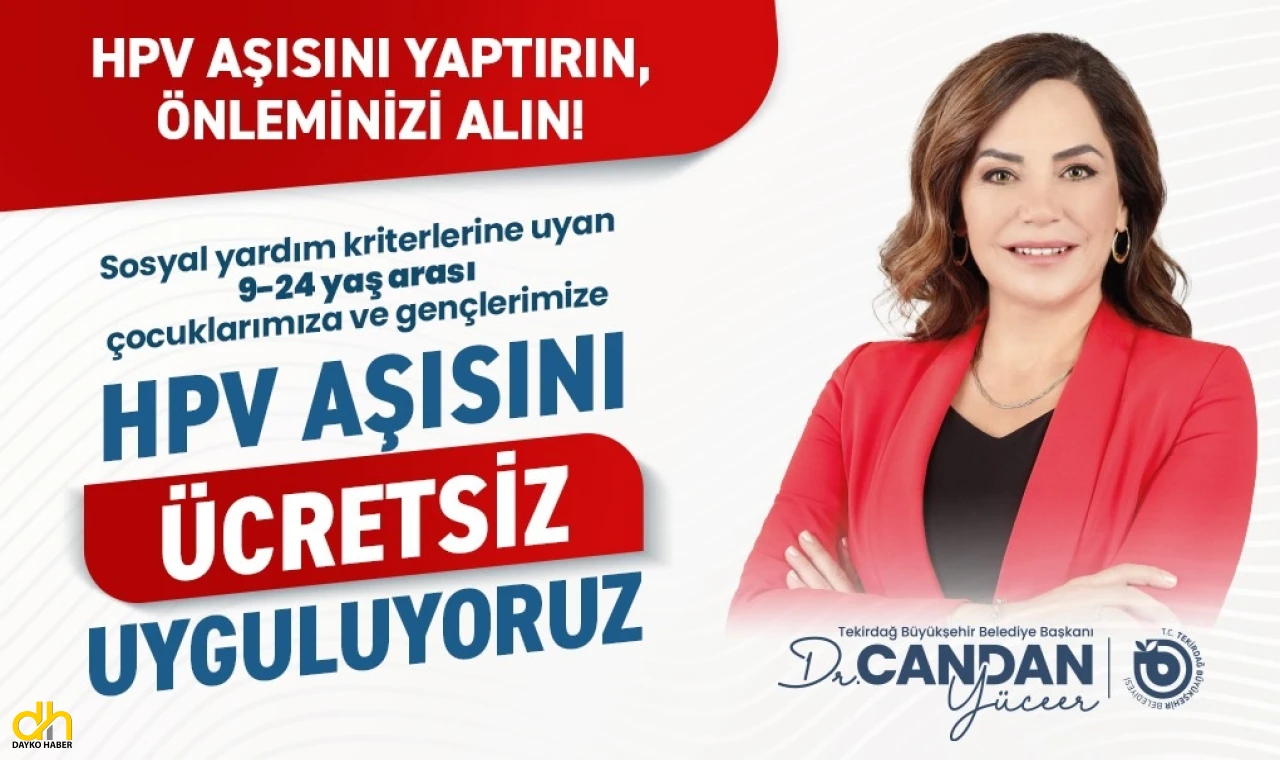 Büyükşehirden ücretsiz HPV aşısı uygulaması
