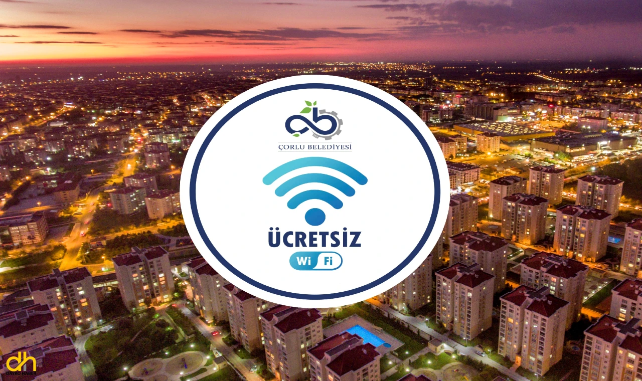 Çorlu Belediyesinden 13 noktada ücretsiz internet