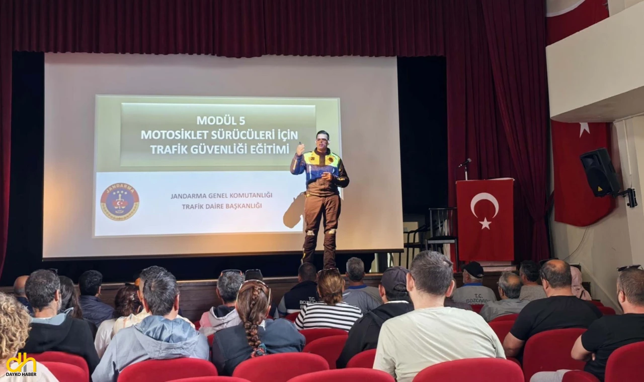 Motosiklet sürücülerine güvenli sürüş eğitimi verildi