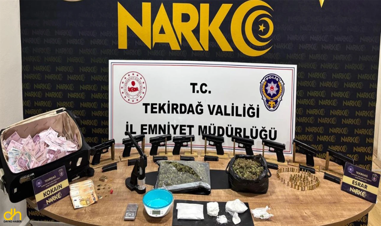 Uyuşturucu ve silah operasyonunda 2 kişi tutuklandı