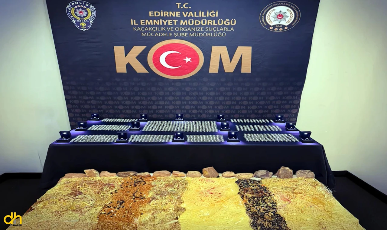 50 milyon TL değerinde kehribar ve pırlanta taşlı yüzükler ele geçirildi