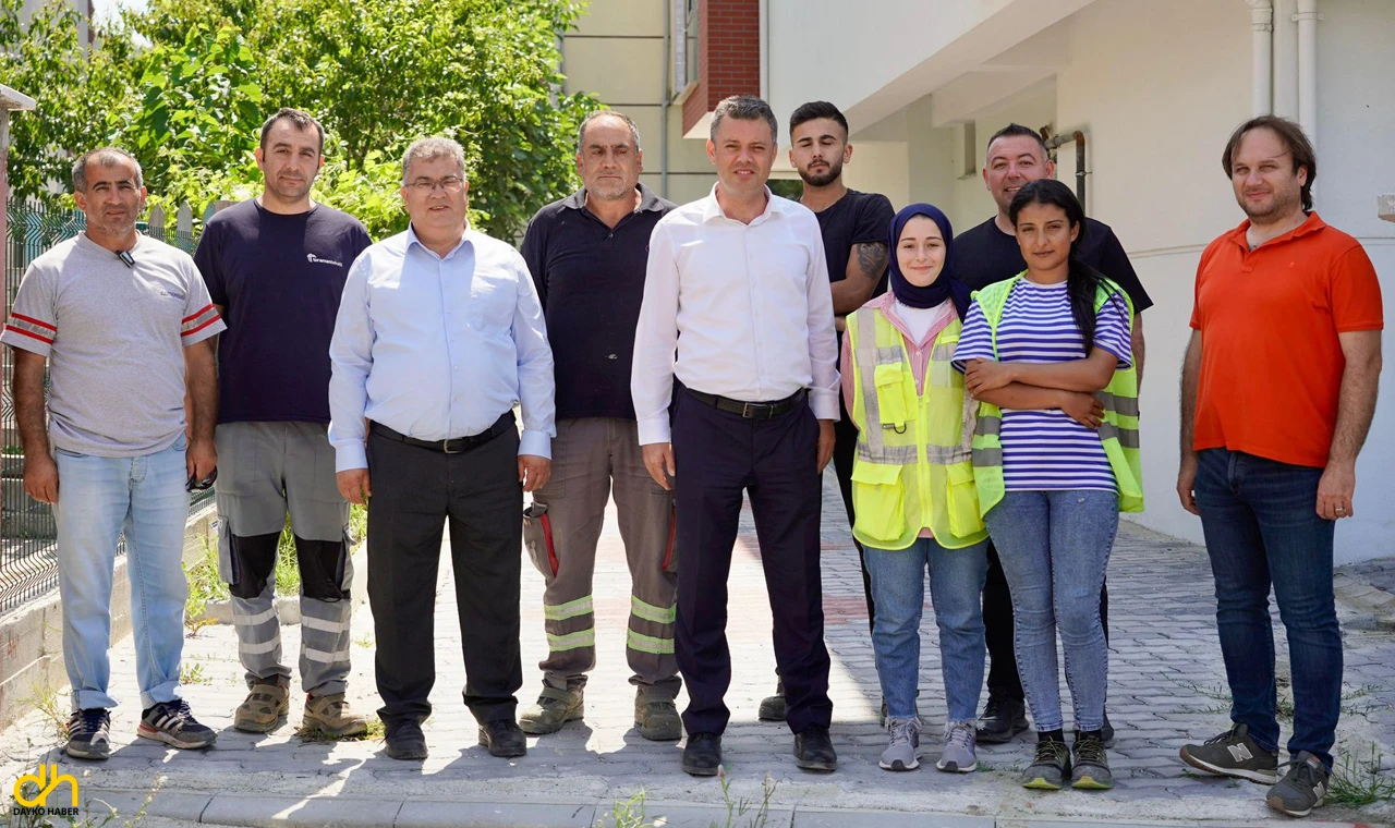 Başkan Sarıkurt, Rumeli Mahallesi'ndeki çalışmaları inceledi