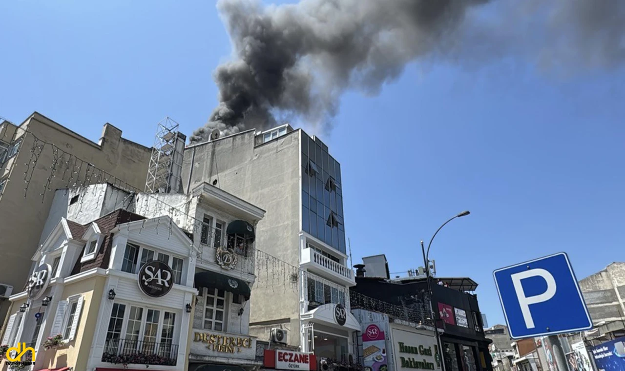 Süleymanpaşa'da pastane bacasında yangın çıktı