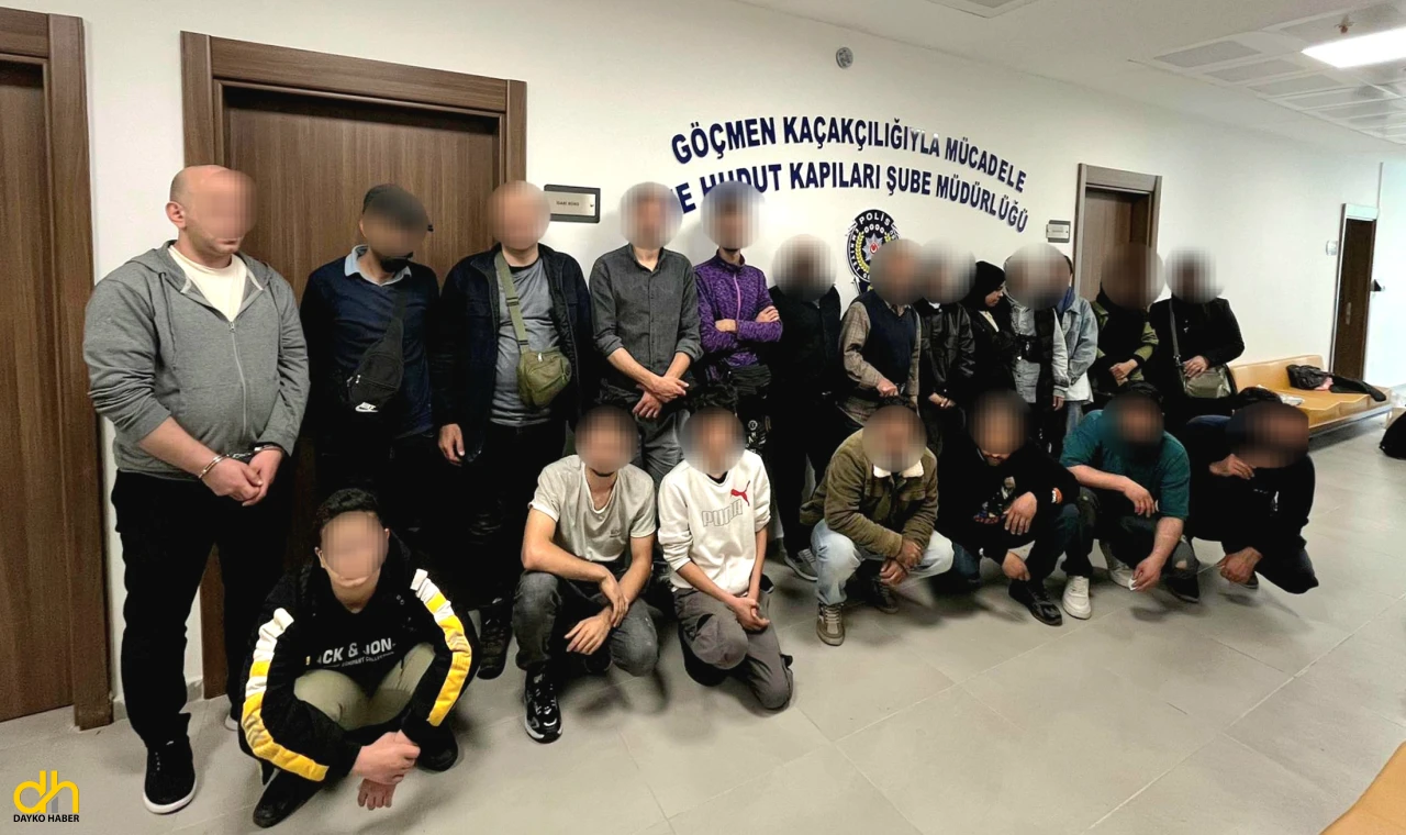 Tekirdağ’da 21 kaçak göçmen yakalandı