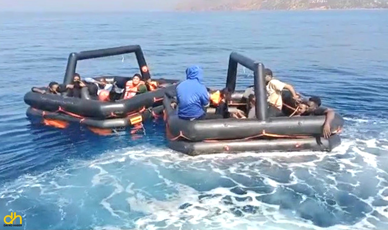 Çanakkale’de, Yunan unsurlarının geri ittiği 19 kaçak göçmen kurtarıldı