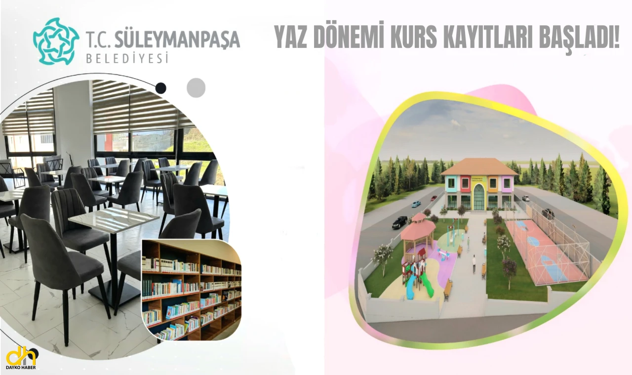 Süleymanpaşa Belediyesi yaz kursları için kayıtlar başladı