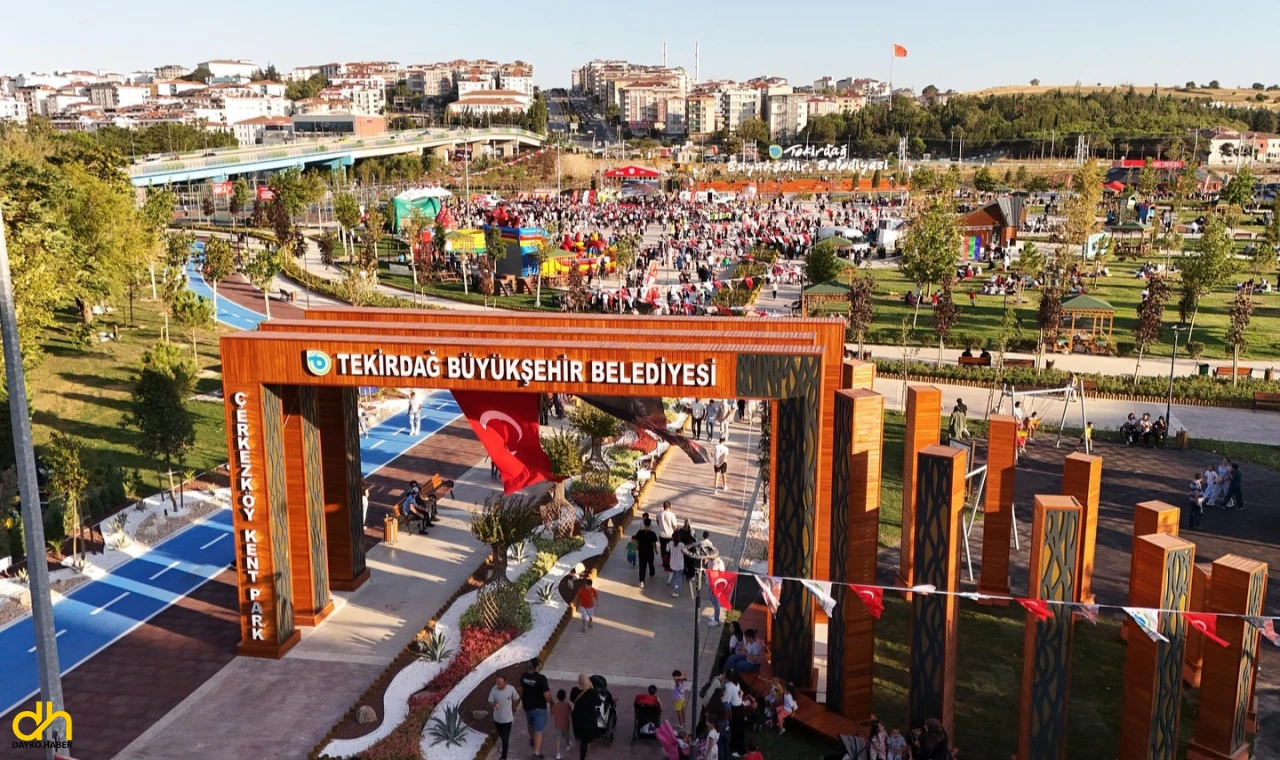 Çerkezköy Kent Park ve Kent Lokantası hizmete sunuldu