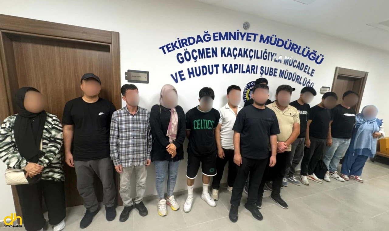 Ergene’de, 19 kaçak göçmen yakalandı