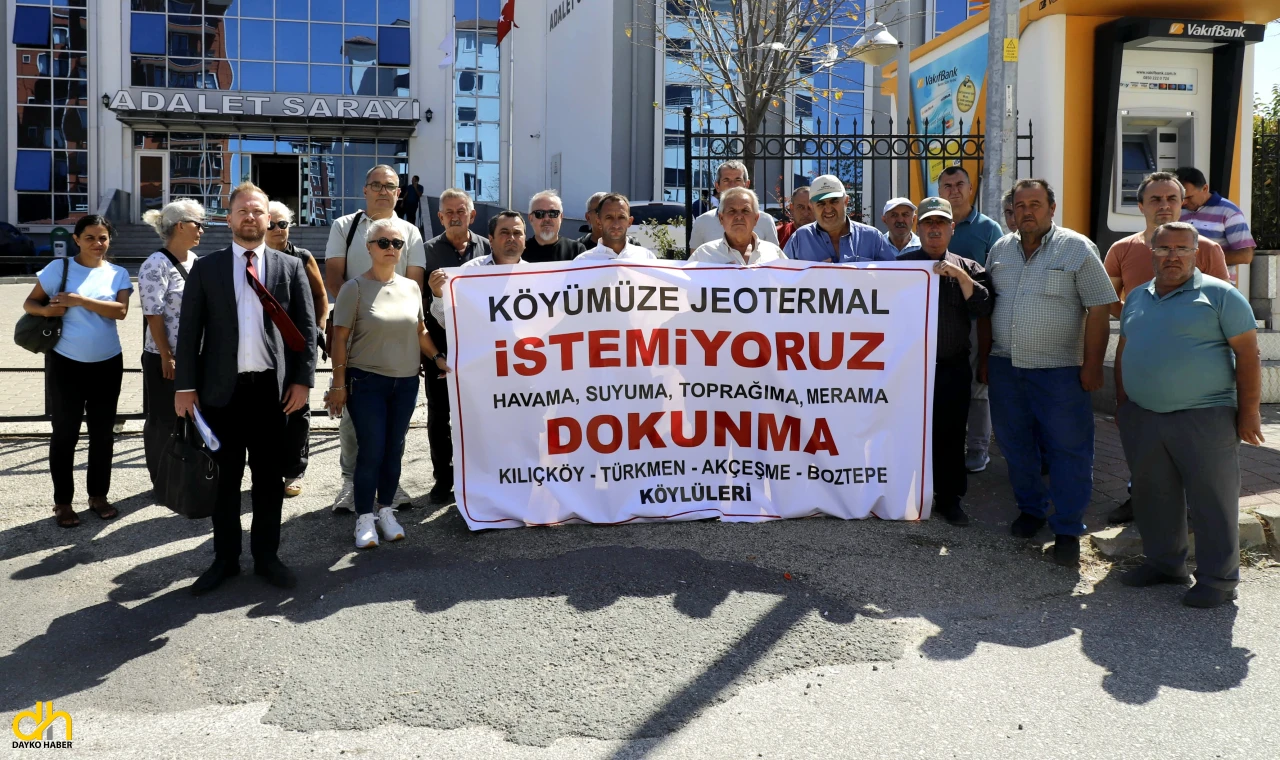 Jeotermal sondaj kararına karşı mahkemeye dilekçe verdiler