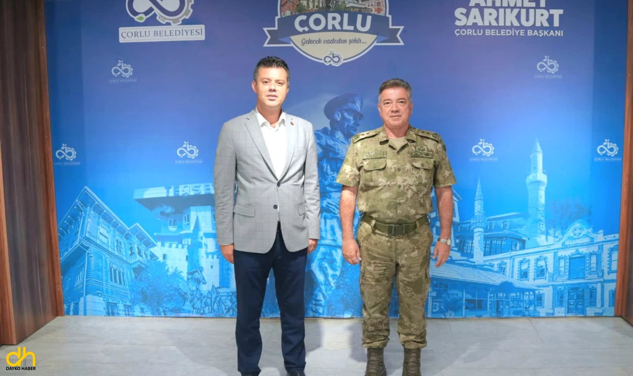 Komutanlar Alper ve Atak’tan Başkan Sarıkurt’a veda ziyareti