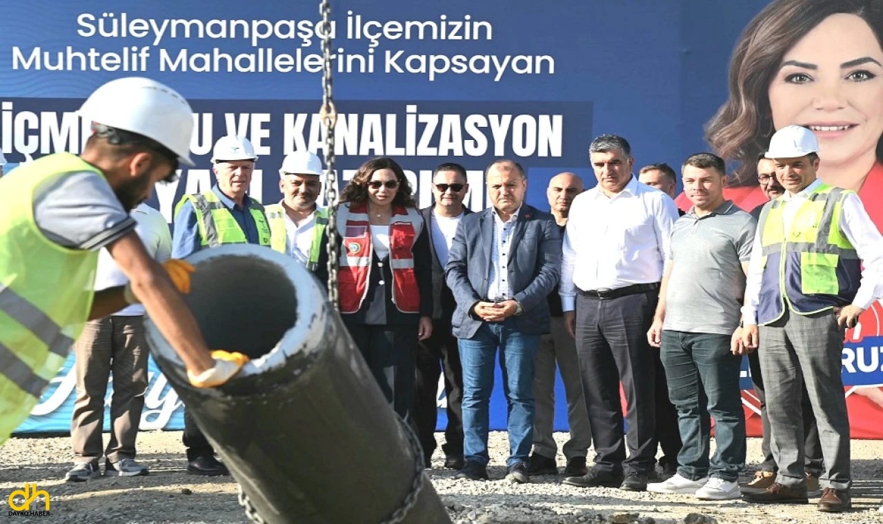 Süleymanpaşa’nın altyapısı 350 milyon TL’ye yenileniyor