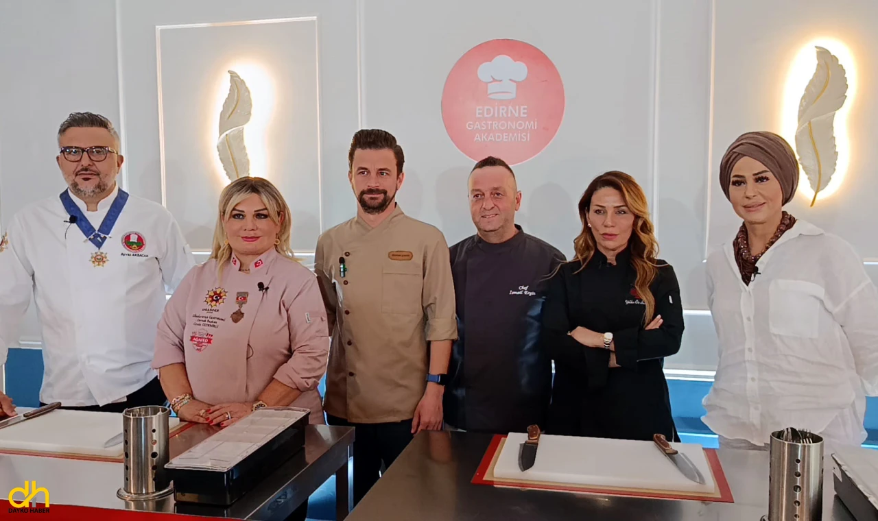 Ünlü şefler, Edirne Gastonomi Akademisi'nde yemek yaptı