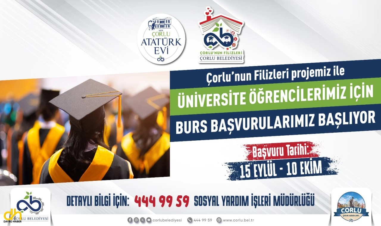 Burs başvuruları 15 Eylül'de başlıyor