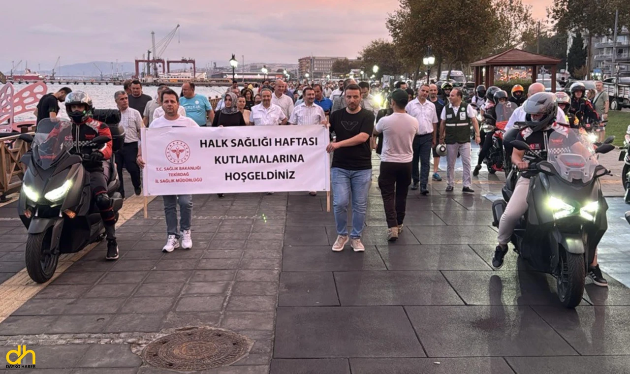 ‘Halk Sağlığı Haftası’ yürüyüşü gerçekleştirildi