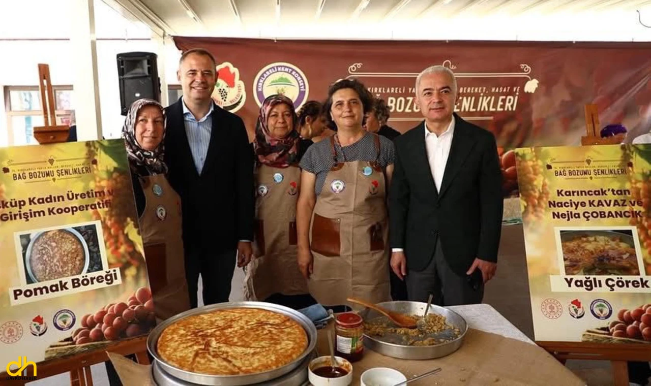 Kırklareli’de düzenlenen şenliklerde yöresel yemekler tanıtıldı