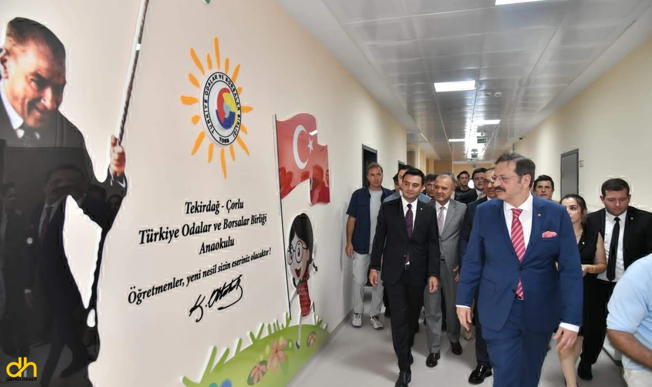 TOBB, Çorlu ve Kapaklı'da yaptırdığı 2 okulu törenle açtı