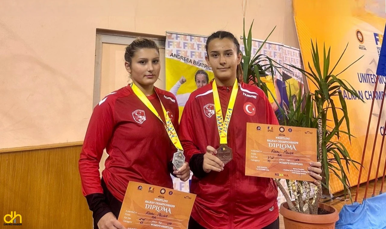 ÇBSK Güreşçileri, Balkan Şampiyonasından madalyalarla döndü