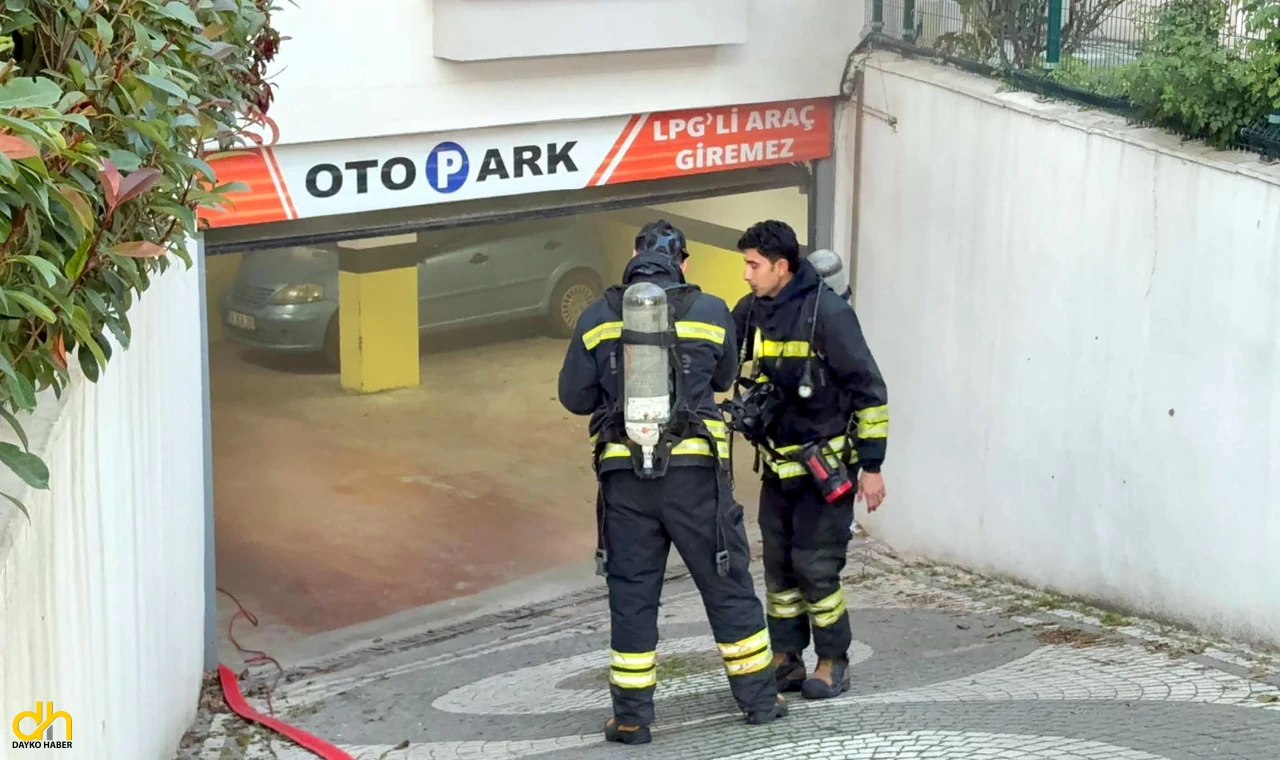 Apartmanın deposunda çıkan yangın büyümeden söndürüldü