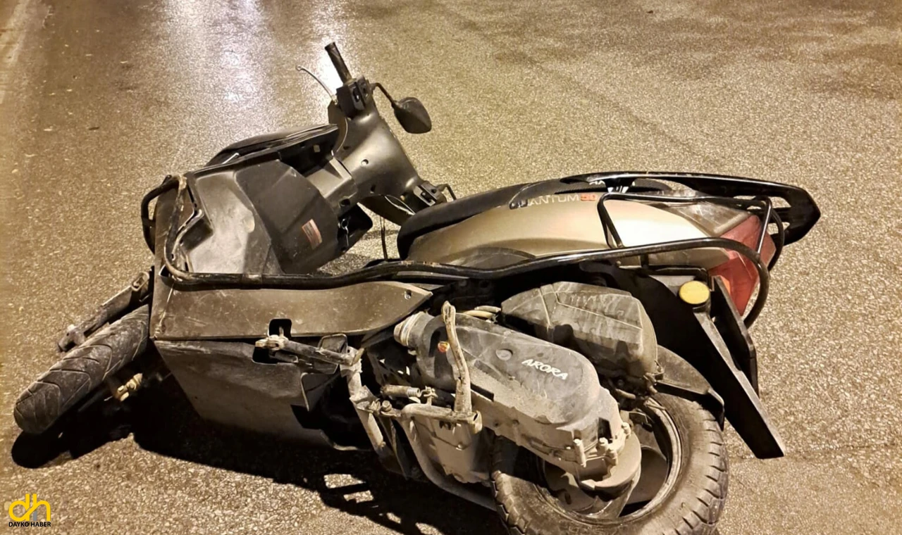 Devrilen motosikletin sürücüsü yaşamını yitirdi