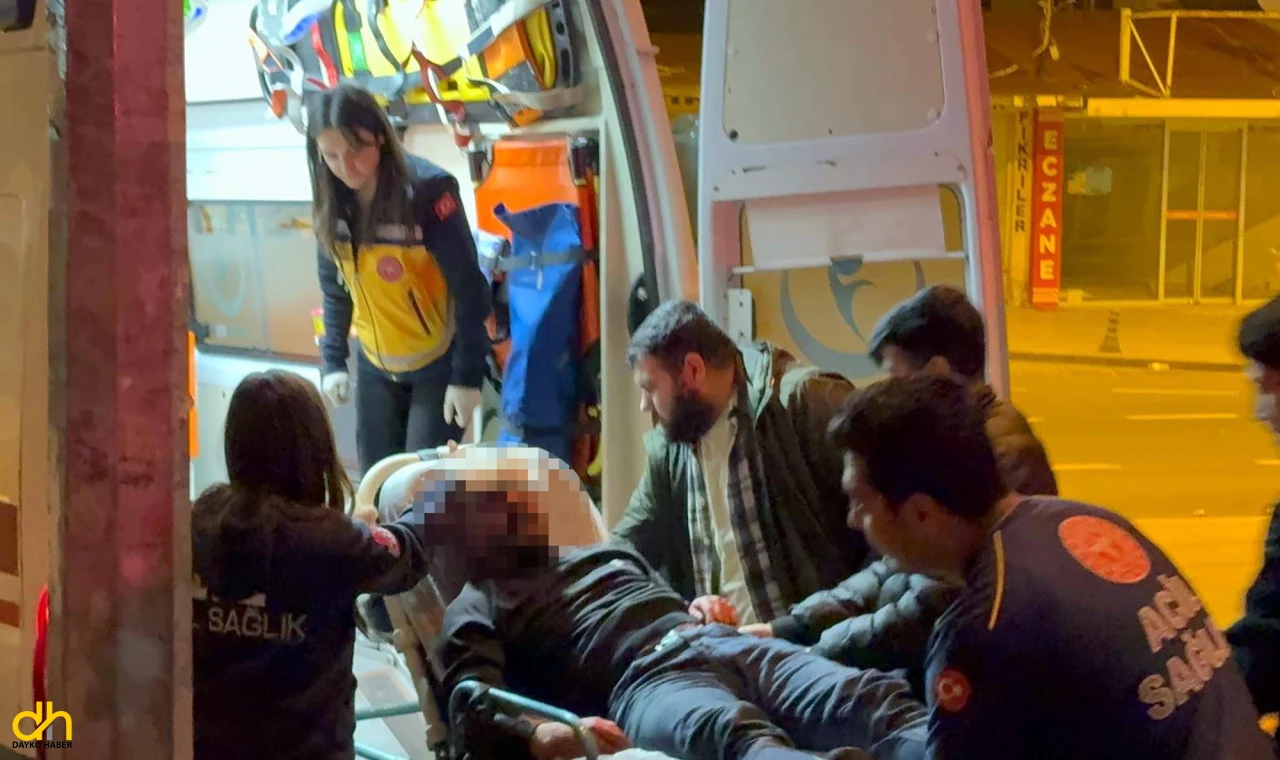 Tartıştığı kişilerce darbedilen şahıs hastaneye kaldırıldı