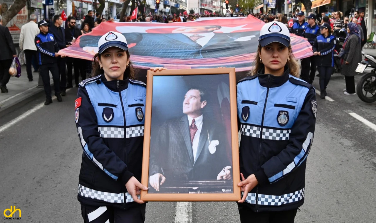 Tekirdağ ATA’sını saygı yürüyüşüyle yâd etti