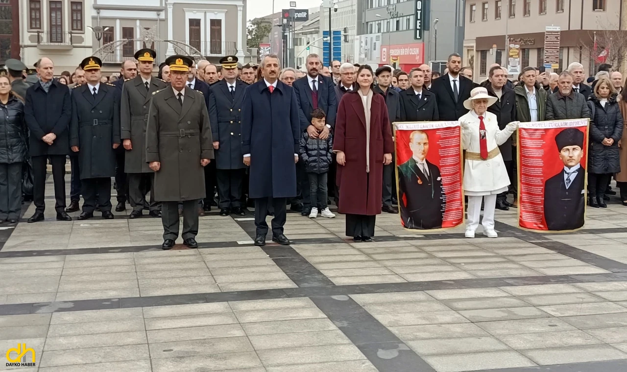 Atatürk’ün Edirne’ye gelişinin 95’inci yılı kutlandı