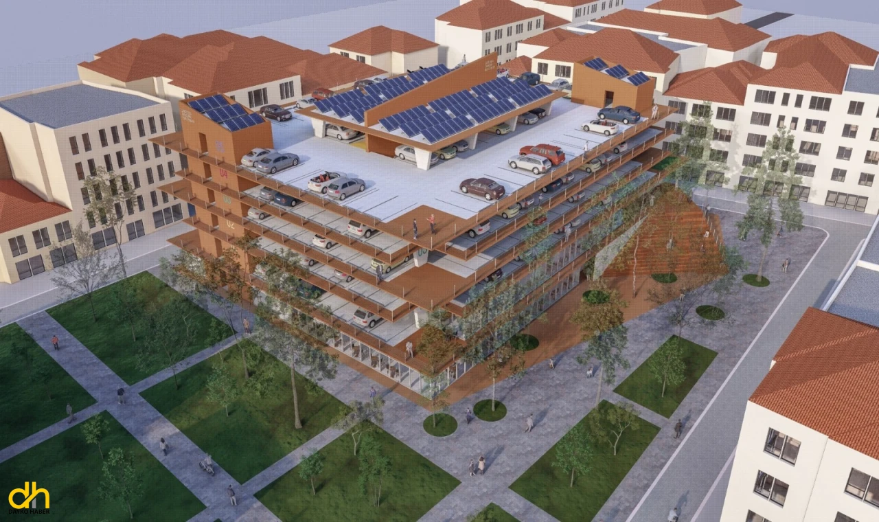 Lüleburgaz'a hem 357 araçlık katlı otopark ve hem de belediye hizmet binası yapılacak