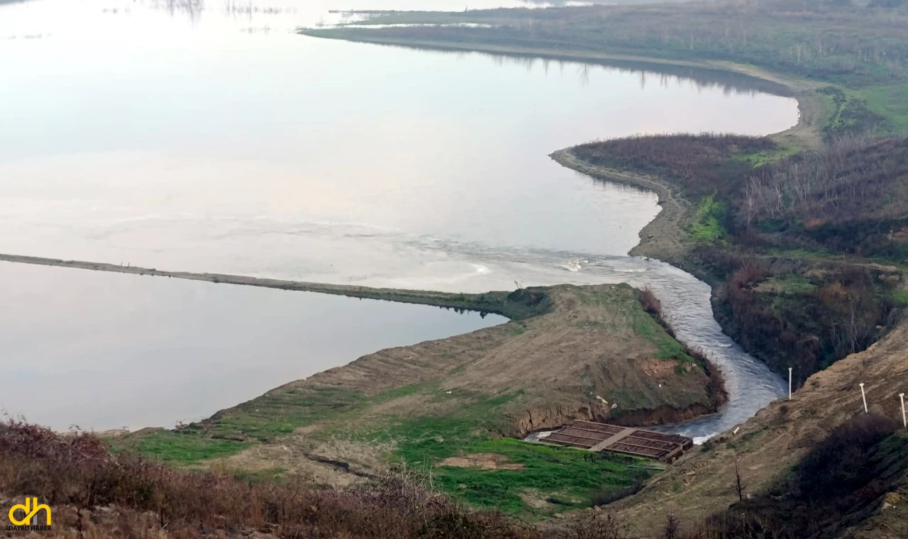 Meriç Nehri’nden Çakmak Barajı’na su akımı başladı