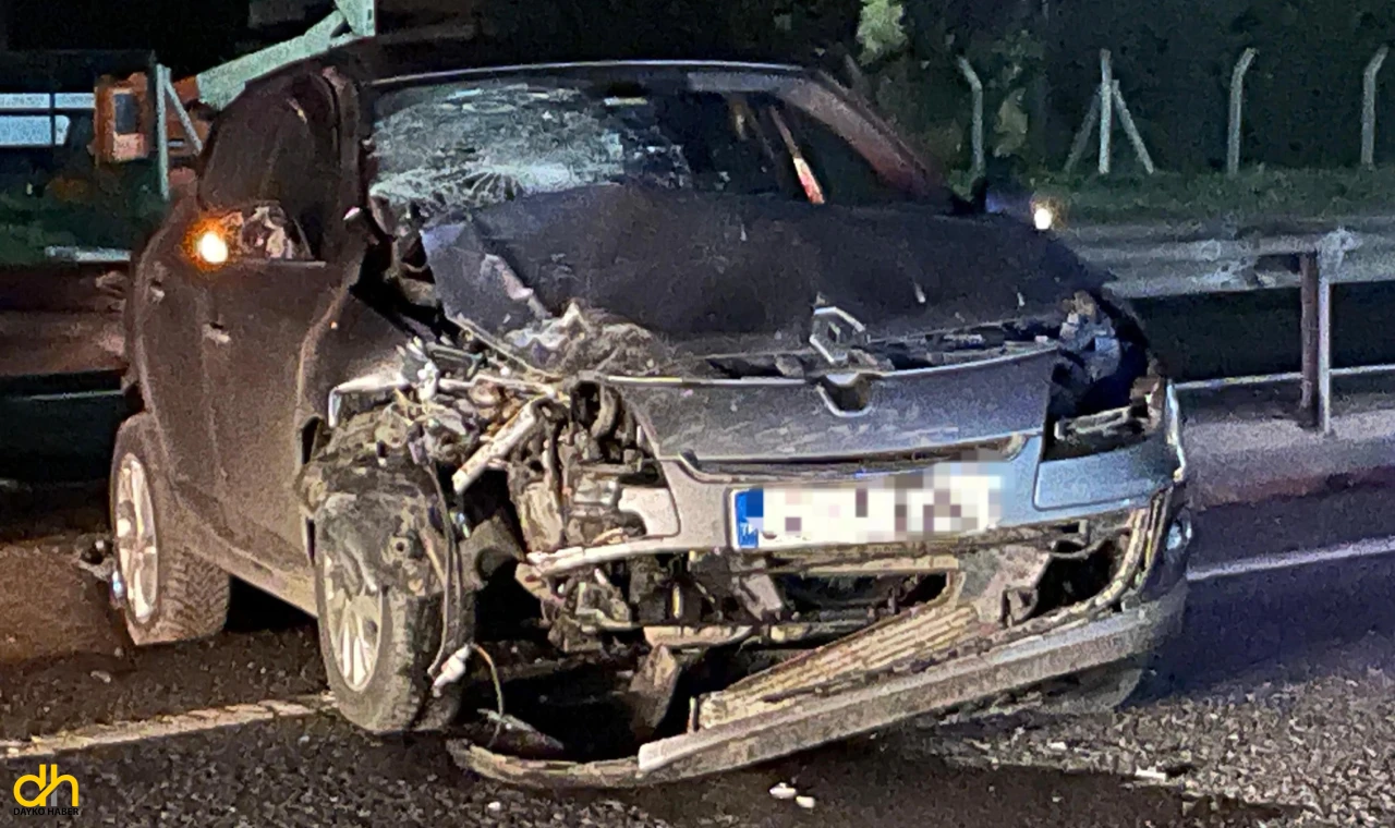 3 araç çarpıştı 3 kişi yaralandı