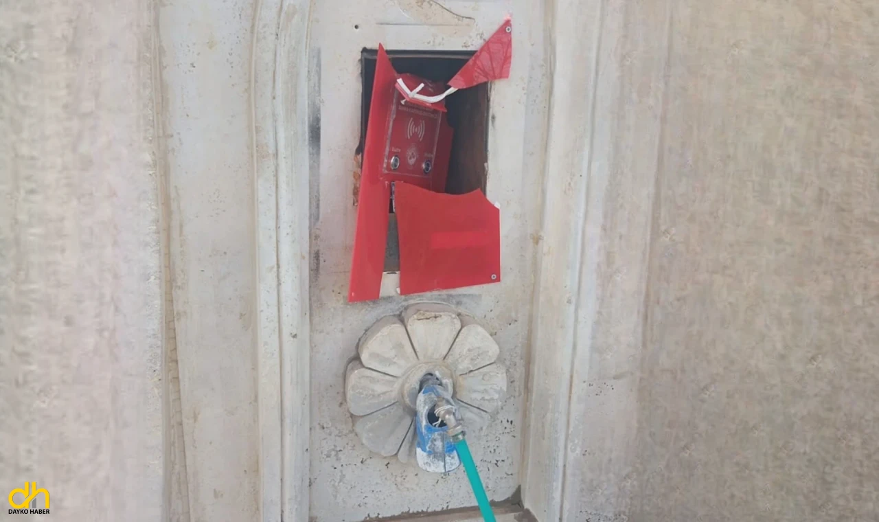 Hayır çeşmesine zarar verdiler