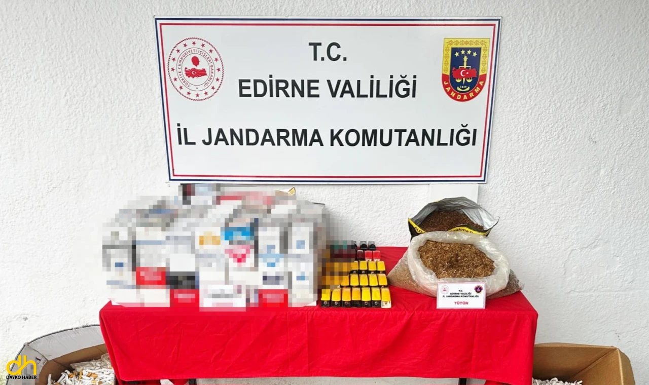 Kaçak sigara imalathanesine çevrilen eve operasyon