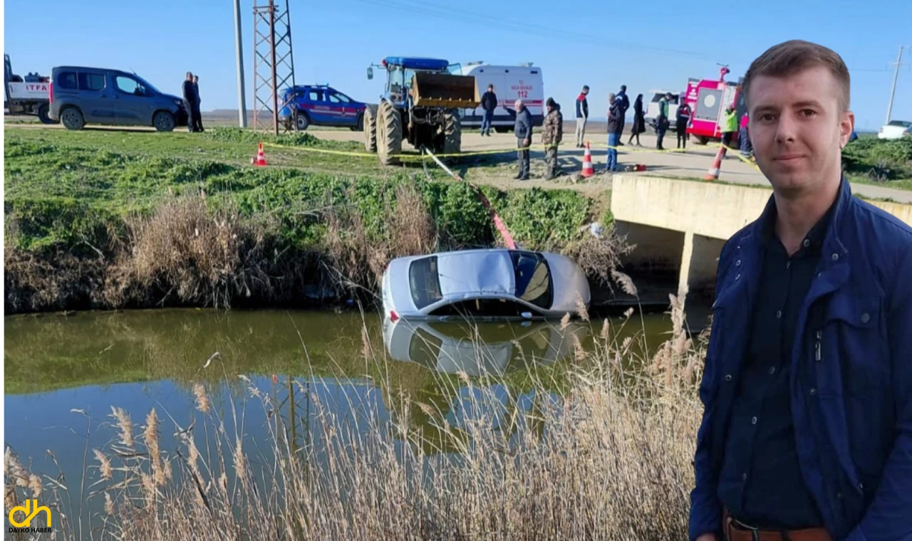Su kanalına uçan otomobilin sürücüsü öldü