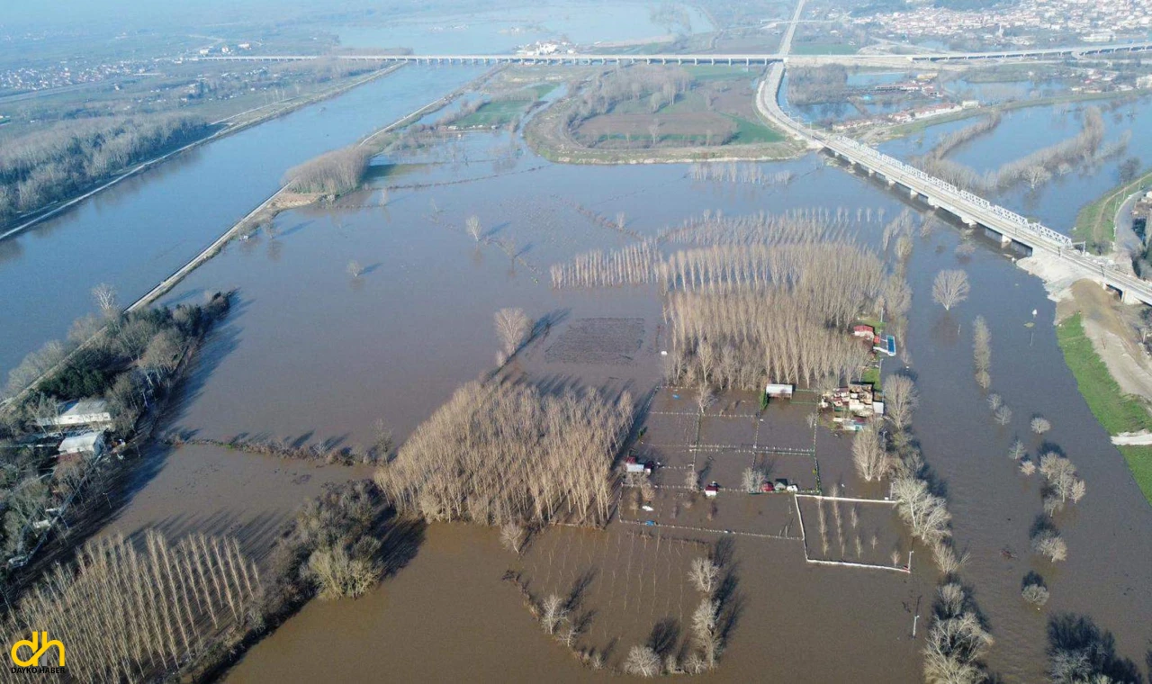 Edirne’de tarihî köprüler trafiğe kapatıldı, mahsur kalan hayvanlar tahliye edildi
