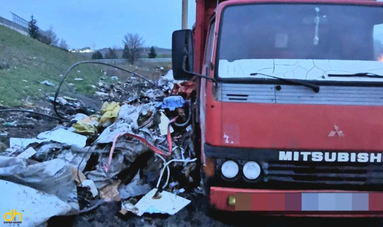 Kaçak döküme suçüstü ve 50 bin TL ceza