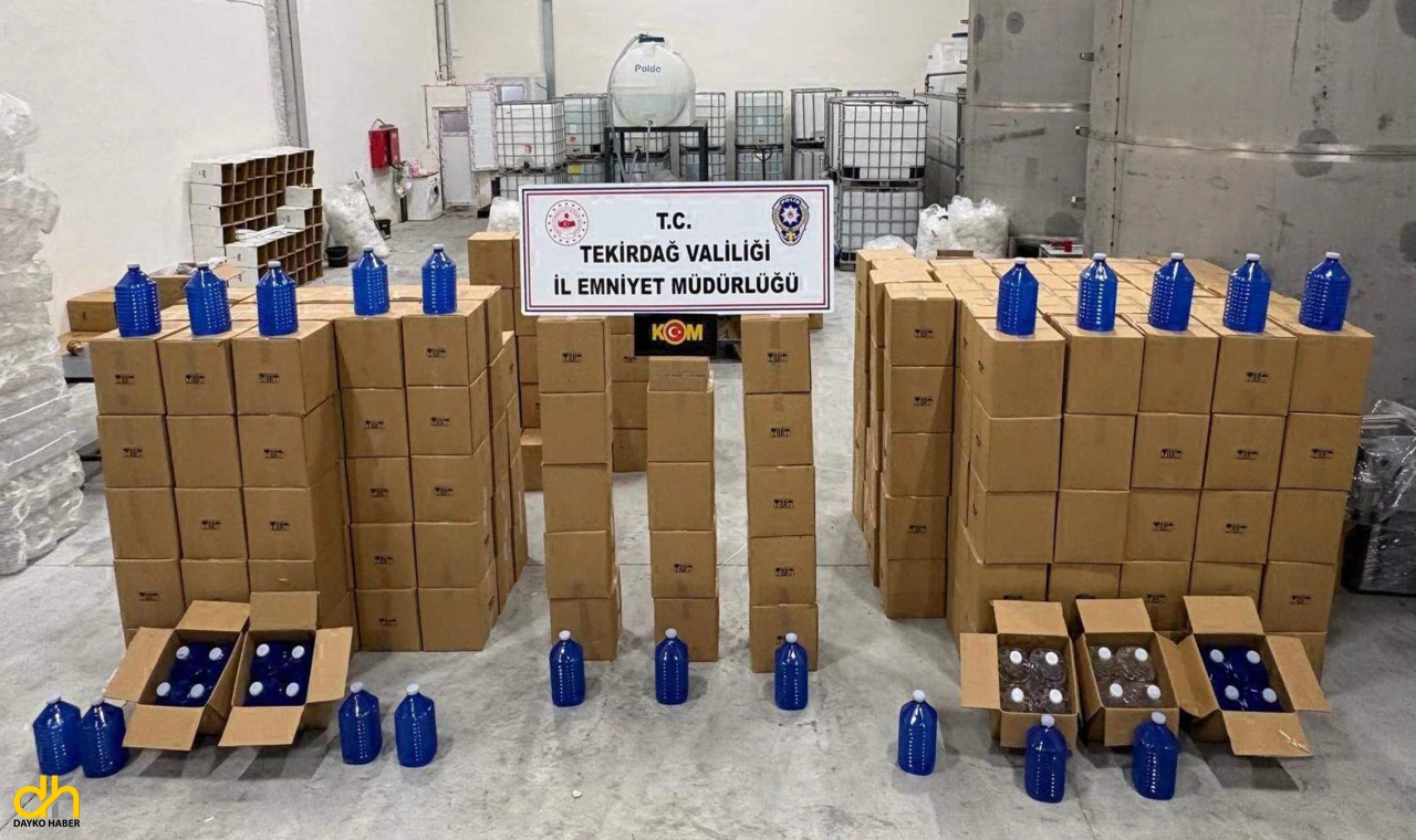 17 bin 815 litre etil alkol ele geçirildi
