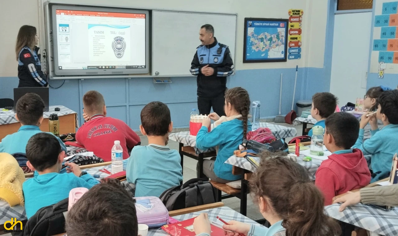 Büyükşehir zabıtasından öğrencilere meslek tanıtımı