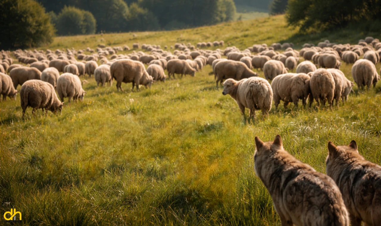 Kurtların saldırdığı 23 küçükbaş telef oldu