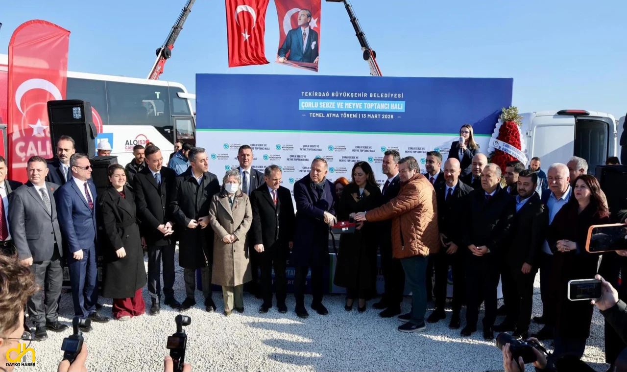 Sebze ve Meyve Toptancı Hali’nin temeli törenle atıldı