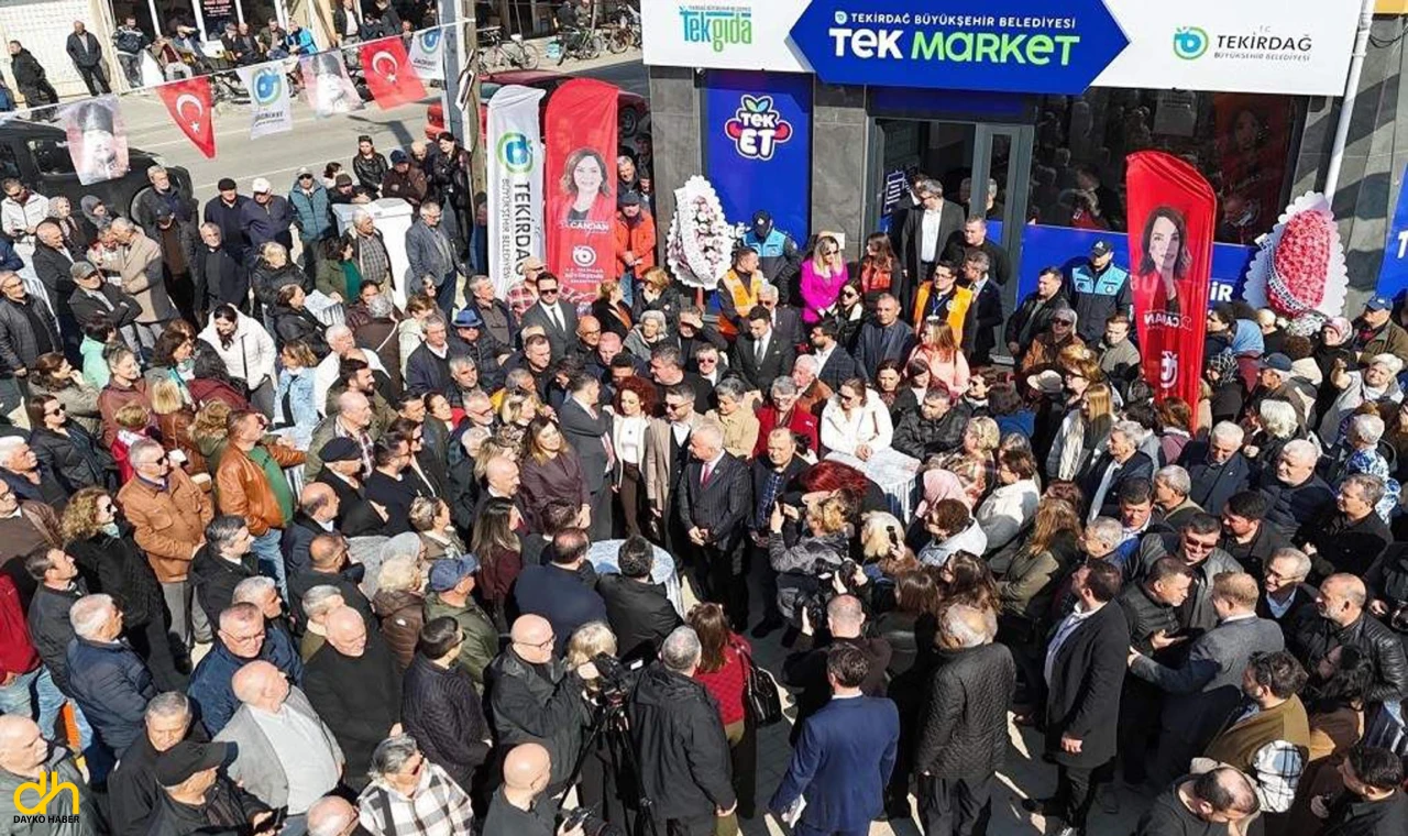 TEK Market’in 4’üncü şubesi Şarköy’de açıldı