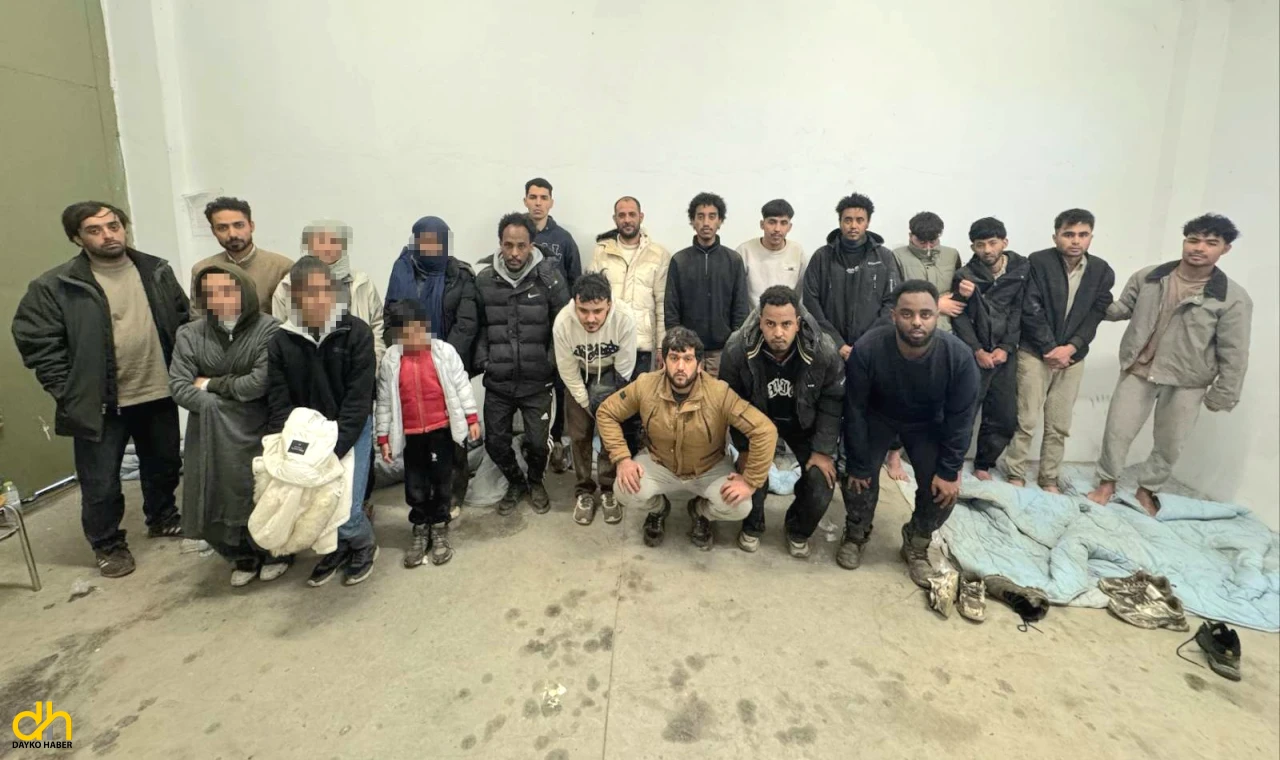 21 kaçak göçmen yakalandı