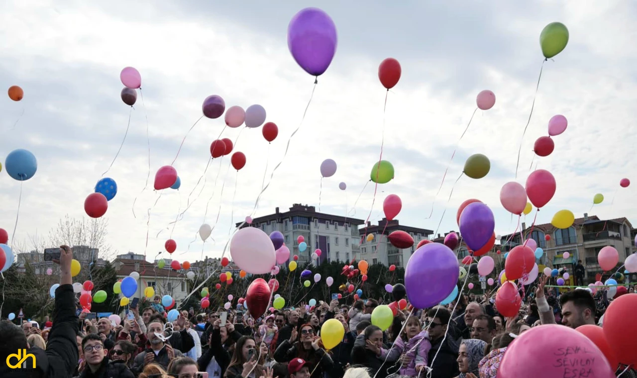 Gökalp için gökyüzüne balon bıraktılar