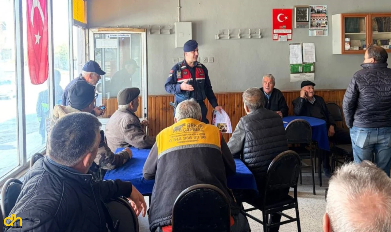 Jandarmadan üreticilere dolandırıcılık ve hayvan hırsızlığı eğitimi